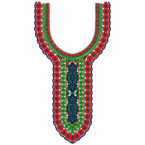 9726 Neck Embroidery Design