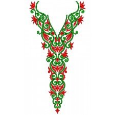 9727 Neck Embroidery Design