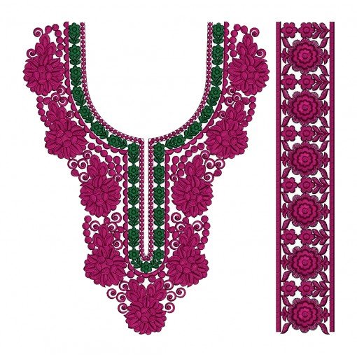 9737 Neck Embroidery Design 9737 Neck Embroidery Design