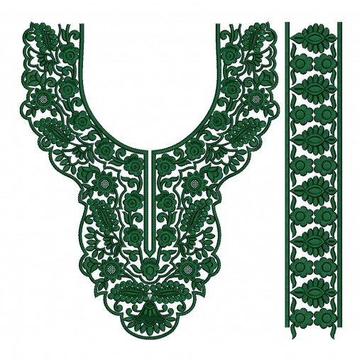 9738 Neck Embroidery Design 9738 Neck Embroidery Design