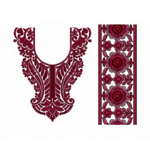 9740 Neck Embroidery Design 9740 Neck Embroidery Design