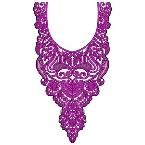 9746 Neck Embrodery Design
