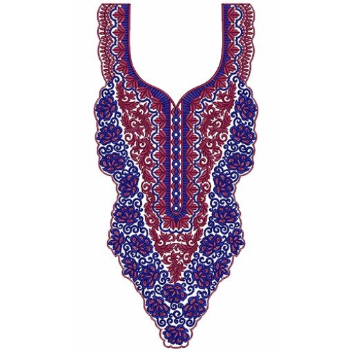 9747 Neck Embrodery Design