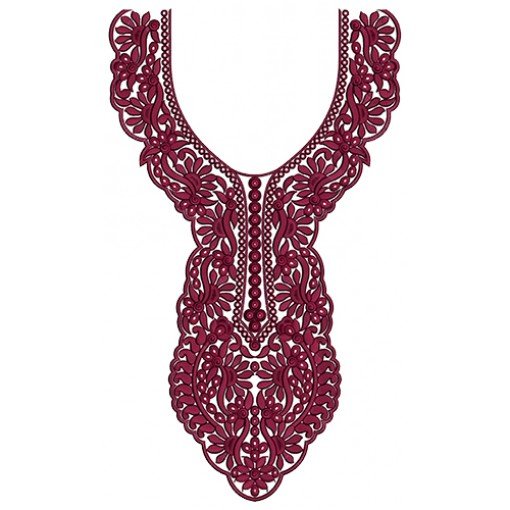 9748 Neck Embrodery Design