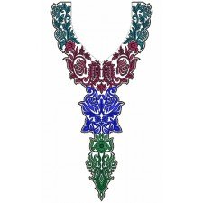 9749 Neck Embrodery Design