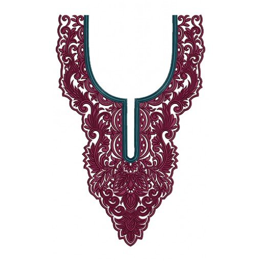 9750 Neck Embrodery Design
