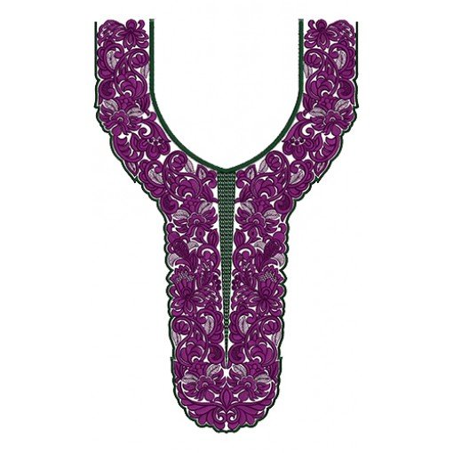 9753 Neck Embrodery Design