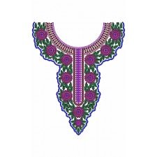 9837 Neck Embroidery Design