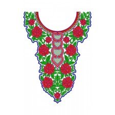 9838 Neck Embroidery Design