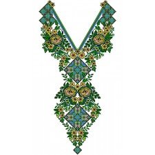 Arabic Women Neck Embroidery Design Arabic Women Neck Embroidery Design