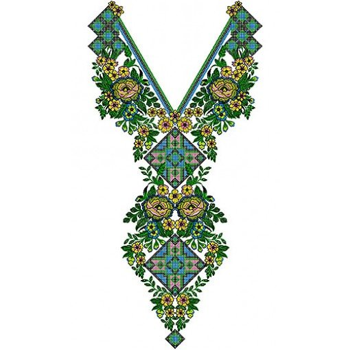 Arabic Women Neck Embroidery Design Arabic Women Neck Embroidery Design