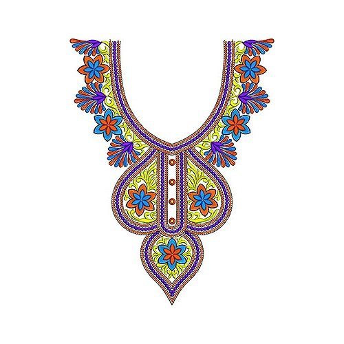 Mexican Lovely Look Embroidery Neck Design