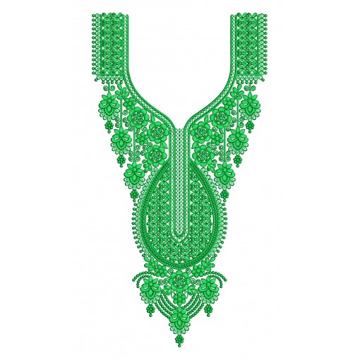 Abaya Dress Neck Embroidery Design 25291