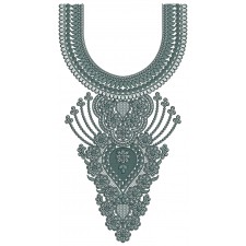 African Neck Embroidery Pattern 25900