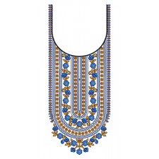 African Style Embroidery Neck
