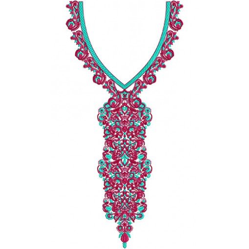 Pakistani Clothing Neck Embroidery Design