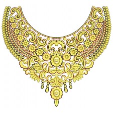 Antique Embroidery Neck Design 25974
