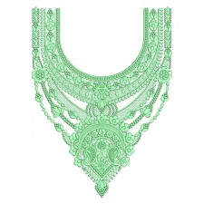 Antique Neck Embroidery Design 25287