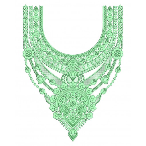 Antique Neck Embroidery Design 25287