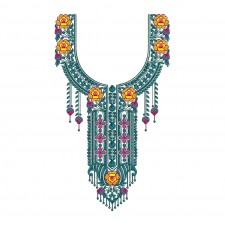 Arabian Neck Embroidery Design