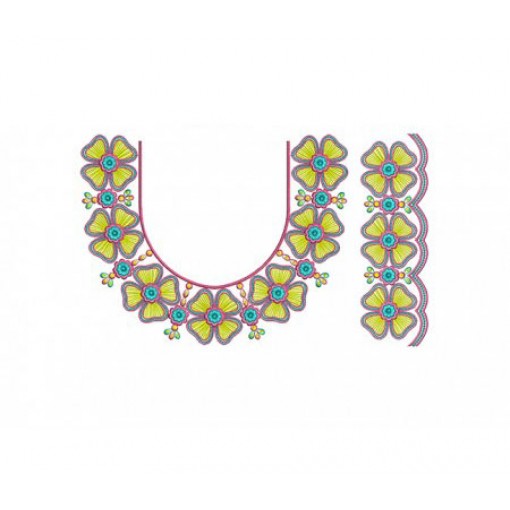 Beautiful Round Neck Embroidery Design Beautiful Round Neck Embroidery Design