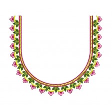 Blouse Neck Embroidery Work