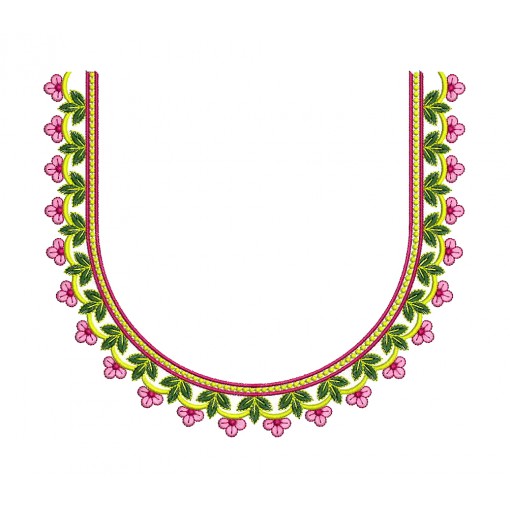 Blouse Neck Embroidery Work