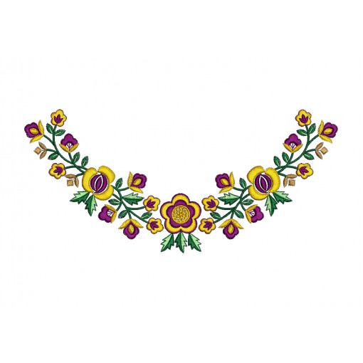Boat Neck Embroidery