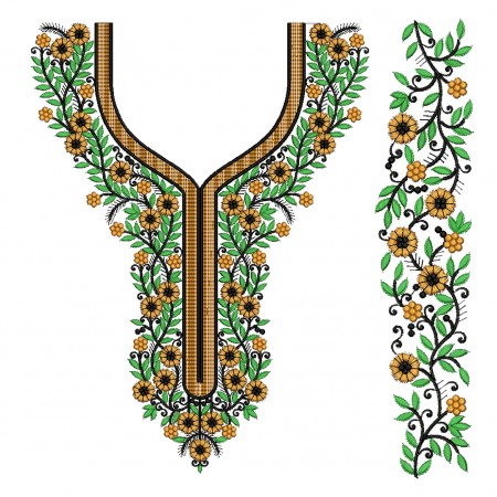 Burqa Embroidery Design