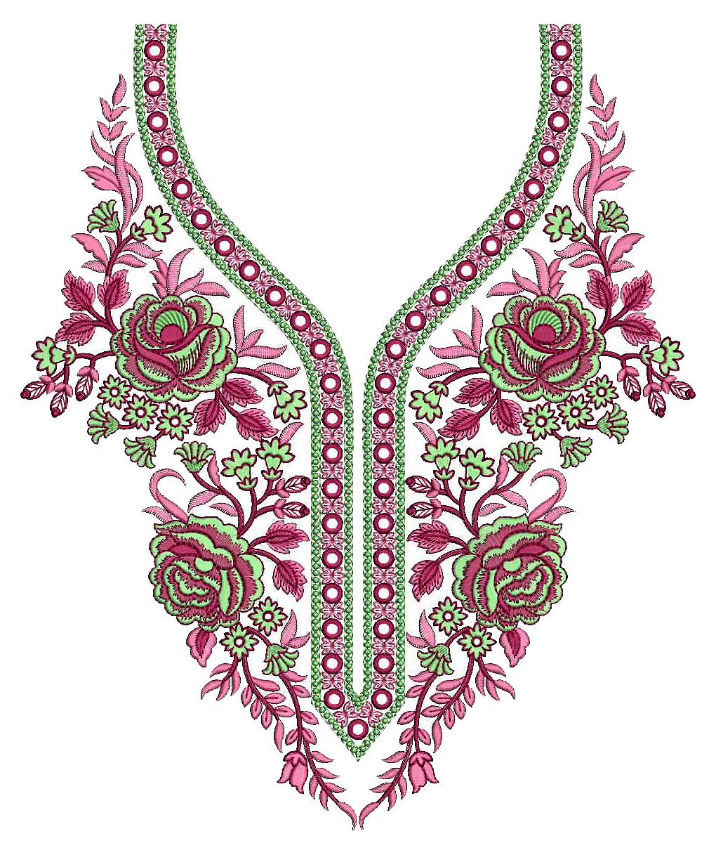 Dubai Embroidery Neck Designs 25471