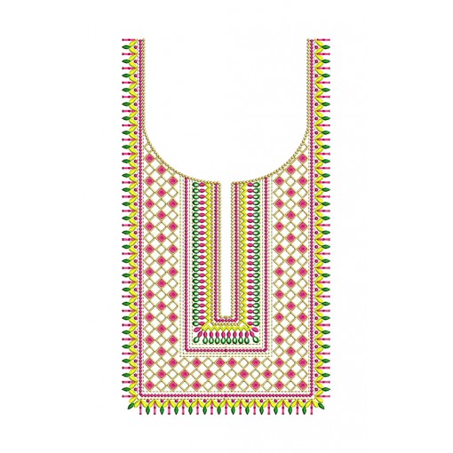 Churidar Neck Embroidery Design