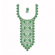 Churidar Neck Thread Work