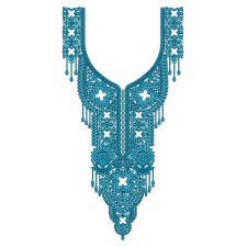 Classic Neck Embroidery Design 25303