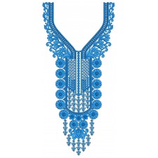 Classic Neck Embroidery Design 25901