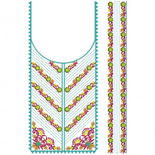 Classy Neck Embroidery Design Classy Neck Embroidery Design