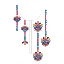 Classy Neck Embroidery Pattern