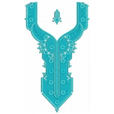 Clovis Woman Neck Embroidery Design 24699