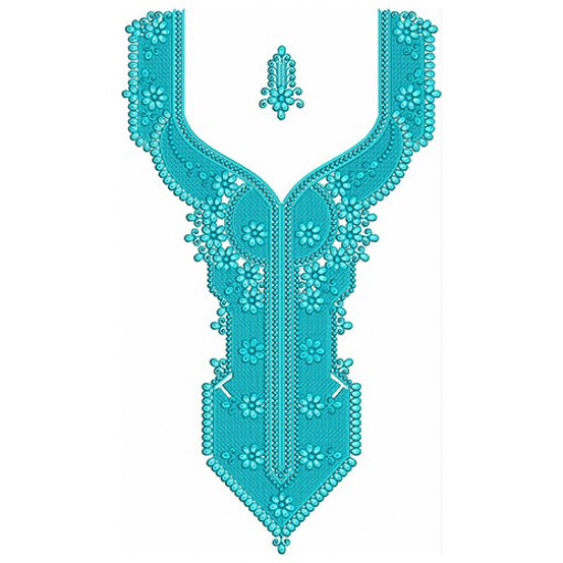 Clovis Woman Neck Embroidery Design 24699