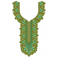 Congenial Latest Neck Embroidery Design 25296