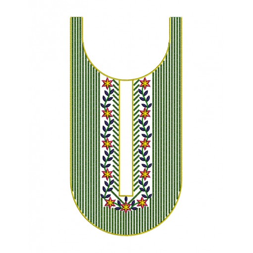 Cotton Dress Embroidery Neck