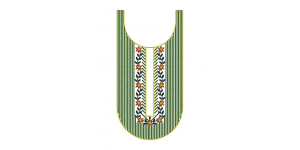 Cotton Dress Embroidery Neck| EmbDesignTube