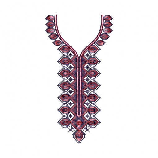 Cross Stitch Neck For Ukraninan Suit