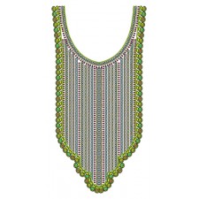 Dress Neck Embroidery Pattern