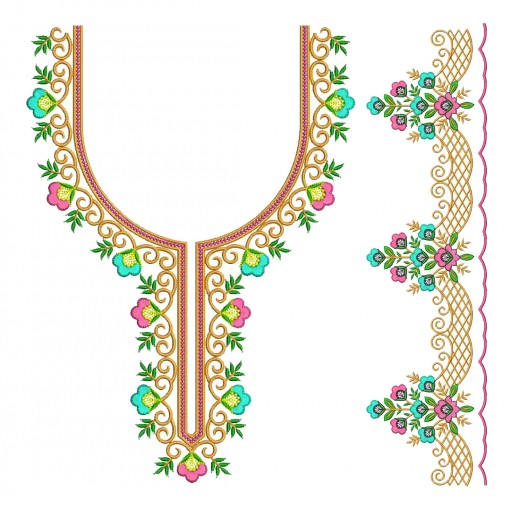 Dress Neck Embroidery Design Dress Neck Embroidery Design