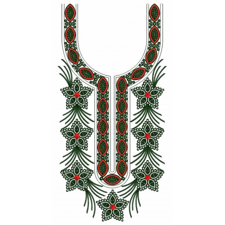 Dress Neck Embroidery Designs 25579