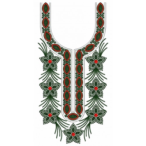 Dress Neck Embroidery Designs 25579