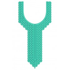 Egypt Dress Neck Embroidery Design 25104