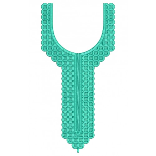 Egypt Dress Neck Embroidery Design 25104