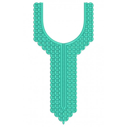 Egypt Dress Neck Embroidery Design 25104