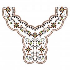 Exquisite Embroidered Neck Design (3 Colors, 32.8cm x 36.8cm) Exquisite Embroidered Neck Design (3 Colors, 32.8cm x 36.8cm)